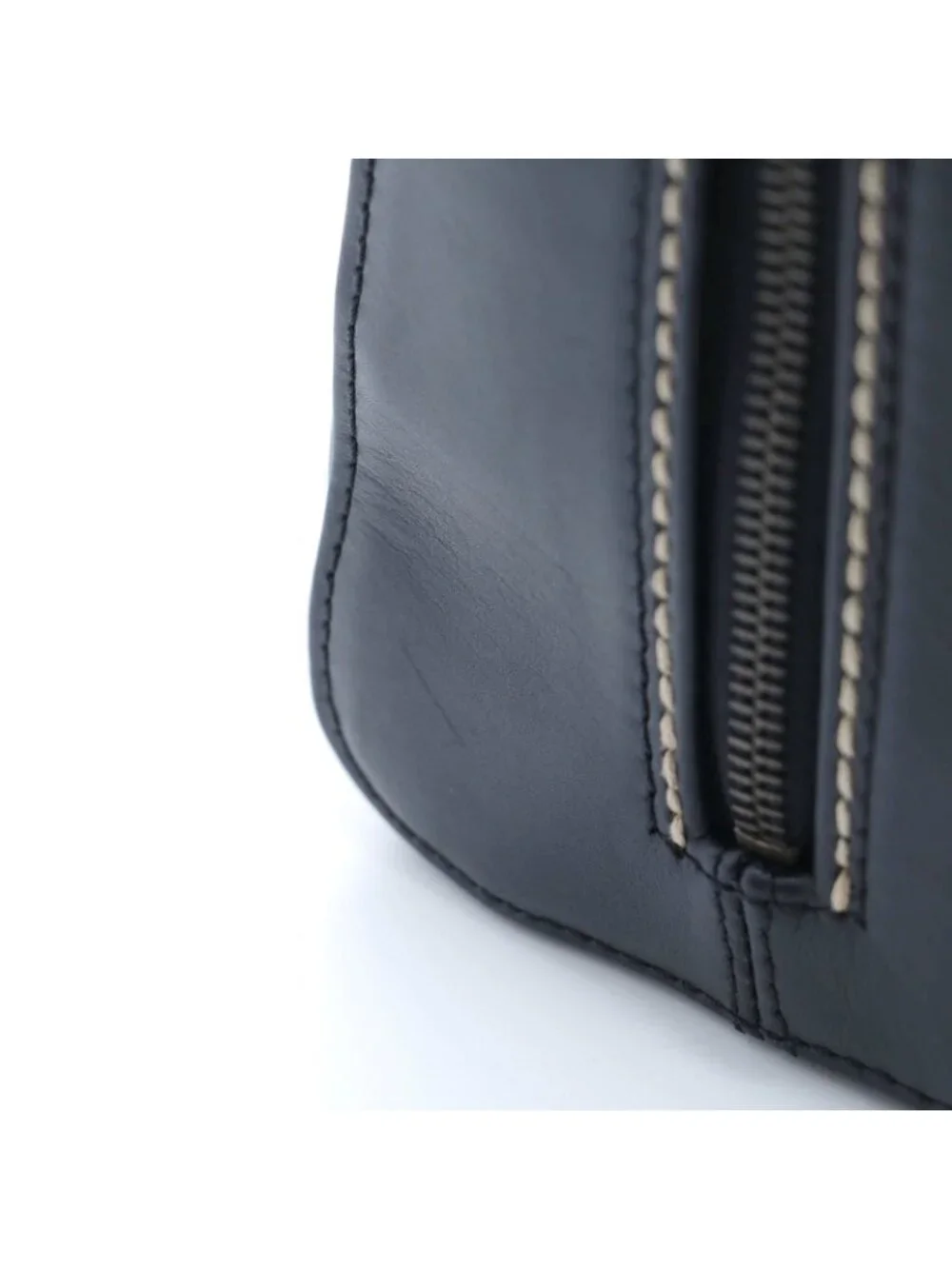 Chanel Wild Stitch Handbag Black Leather